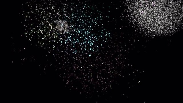背景が透明なので使いやすい花火セット2　アルファチャンネル付き