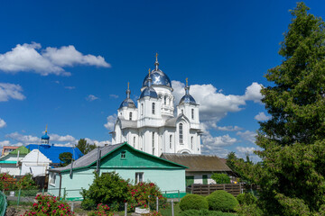 Cathedral of New Martyrs and Confessors of the Russian Church - Orthodox Cathedral in the city of Dyatlovo built in the Russian-Byzantine style, Belarus