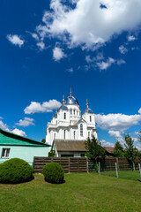 Cathedral of New Martyrs and Confessors of the Russian Church - Orthodox Cathedral in the city of Dyatlovo built in the Russian-Byzantine style, Belarus