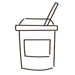 イラスト素材：コーヒー　ドリンク　テイクアウト