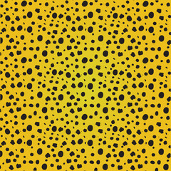 Seamless cheetah pattern . yellow and black dot color. animal skin. wild life in the jungle  