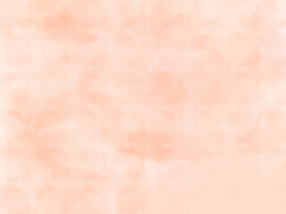 夕焼けの色っぽい水彩画の背景、滲んだオレンジ色の壁紙