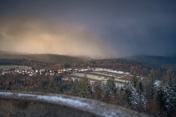 Upcoming winter storm in the Black Forest