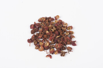 Close-up image of pepper on white background