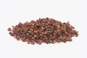 Close-up image of pepper on white background