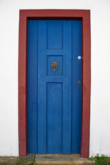 old blue door