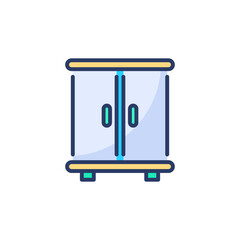 Cupboard icon in vector. Logotype