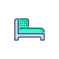 Chaise Lounge icon in vector. Logotype