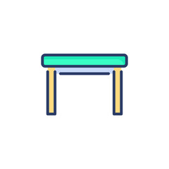 Card Table icon in vector. Logotype