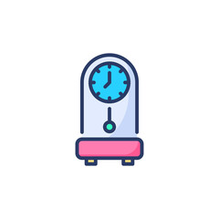 Grandfather Clock icon in vector. Logotype