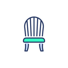 Fototapeta premium Windsor Chair icon in vector. Logotype
