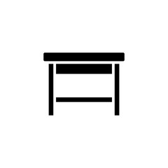 Work Table icon in vector. Logotype