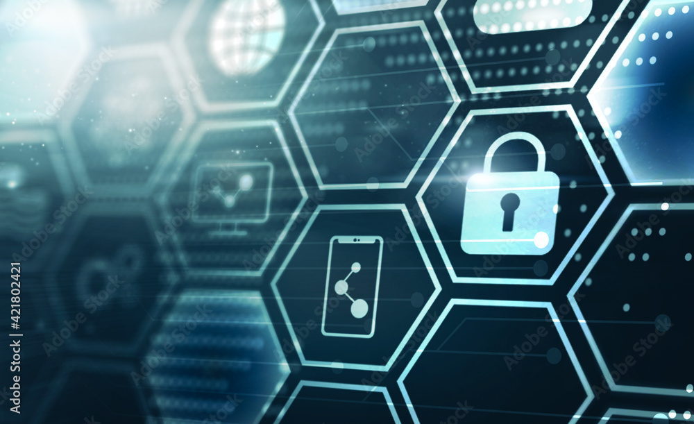 Poster internet security data protection communication computer system, security people information passcod