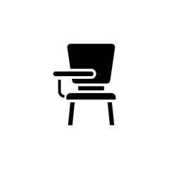Student Chair icon in vector. Logotype