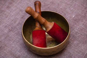Singing bowls for sound massage