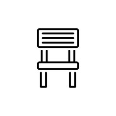 Wood Chair icon in vector. Logotype