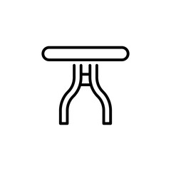Patio Table icon in vector. Logotype