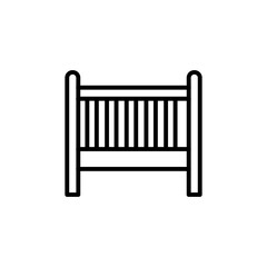 Cradle icon in vector. Logotype