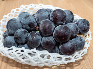 盛り付け前のブドウ