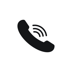 Phone icon in trendy flat style.Telephone symbol