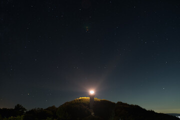 Fototapeta premium 千葉県、夜の灯台