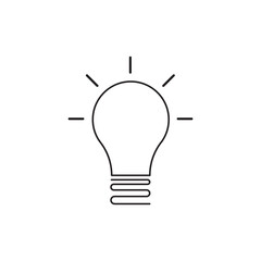 Light bulb icon image