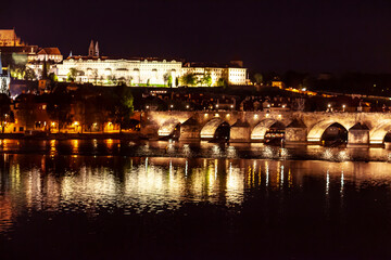 Сharles bridge at night