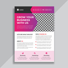 Corporate Business flyer template design