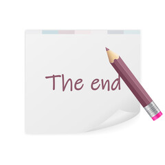 Notepad the end text