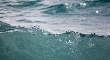 Wave of water in the sea.