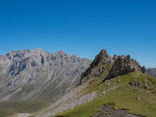 mountain natural landscape and clear sky