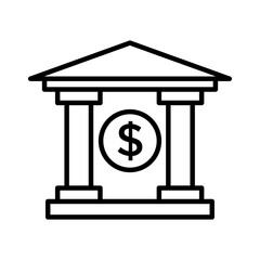 Bank icon vector design template