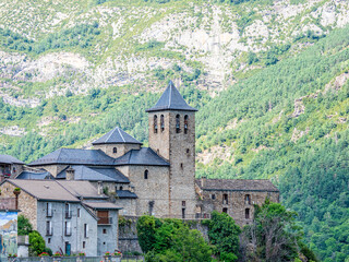 Fototapeta premium rural landscape of a high mountain village
