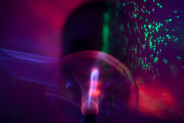 Galaktische Frau im cyber space