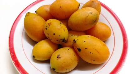 marian plum on a plate