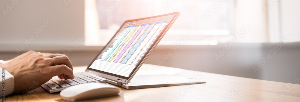 Poster spreadsheet business data analyst