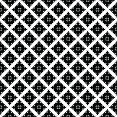 Fototapeta premium Black and white pattern texture. Bw ornamental graphic design. Mosaic ornaments. Pattern template. Vector illustration.
