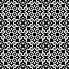 Obraz premium Black and white pattern texture. Bw ornamental graphic design. Mosaic ornaments. Pattern template. Vector illustration.
