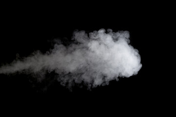 cloud of white isolated smoke