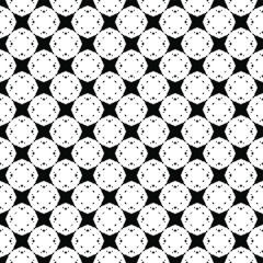 Black and white pattern texture. Bw ornamental graphic design. Mosaic ornaments. Pattern template. Vector illustration.