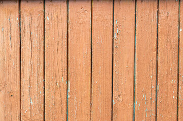 wooden planks with peeling paint. background, brown craquelure