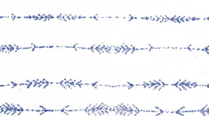 Blue Ikat Pattern. Winter Dye Graphic Boho Print.