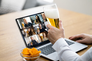 Online Virtual Beer Drinking Party
