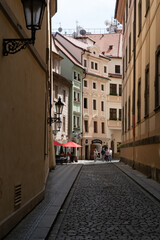 Narrow streets of old Prague