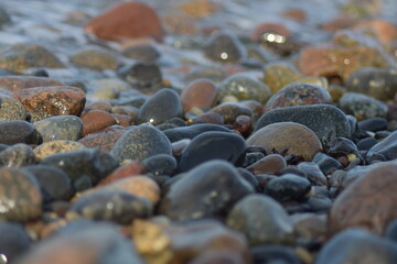 Kies am Strand