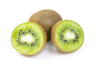 A kiwi fruit isolated on a white background. Healthy food. Nature vitamins
