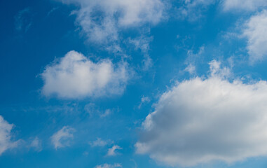 Beautiful cloud formation and a blue sky