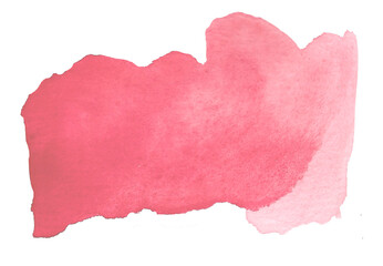 Pink watercolor brush strokes, elements for your design