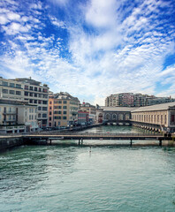 Naklejka premium Leman lake in Geneva