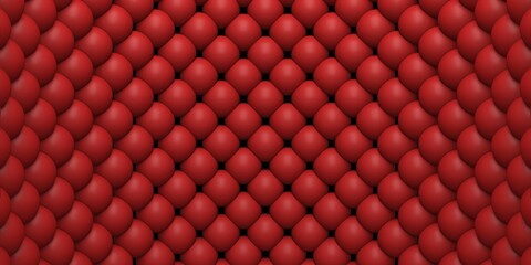 Obraz premium Red shiny spheres design background